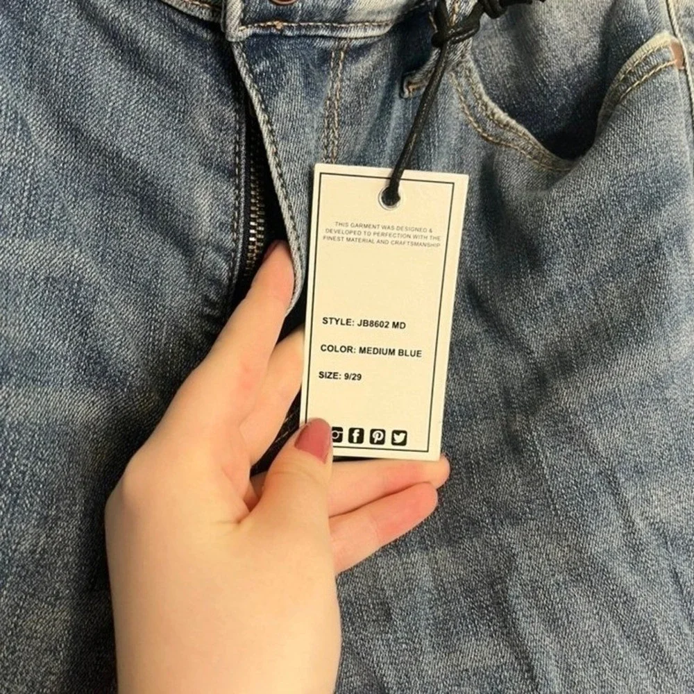 NWT Judy Blue Straight Leg‎ High Rise Medium Wash Jeans 8602 size 9/29